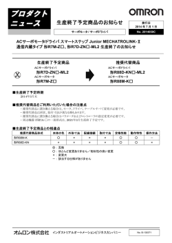 生産終了案内