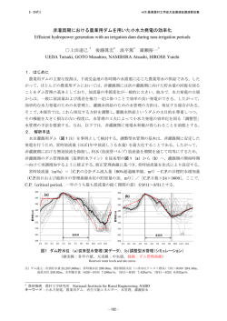 非灌漑期における農業用ダムを用いた小水力発電の効率化 Efficient