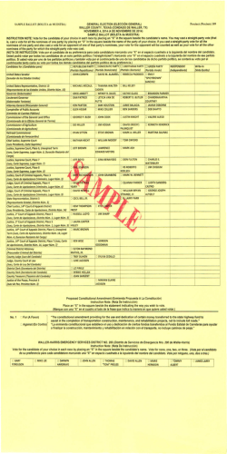 J“ 7/ - Waller County Elections