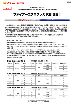 ファイアーエクスプレス RB 発売!
