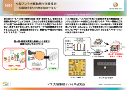 小型アンテナ駆動用RF回路技術 NTT 先端集積デバイス研究所