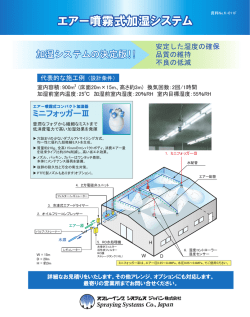 エアー噴霧式加湿システム