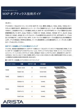 MXP オプティクス技術ガイド