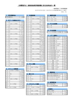 消費税8％の料金表 - 日本溶接協会（JWES）