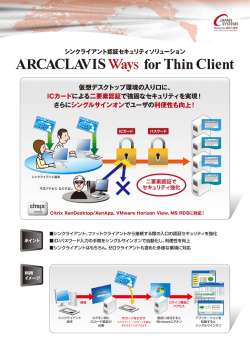 ARCACLAVーS WayS f。r Thin cnent