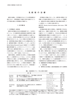 Ⅲ. 結核の治療 - 日本結核病学会