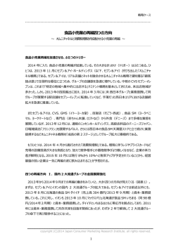 食品小売業の再編四つの方向