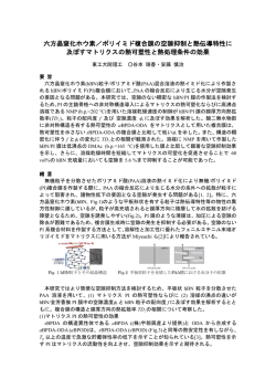 六方晶窒化ホウ素／ポリイミド複合膜の空隙抑制と熱伝導特性に 及ぼす