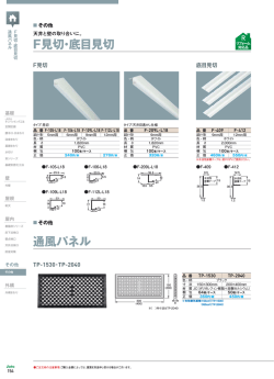 F見切・底目見切 通風パネル
