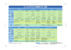 2014年度 FL-netパンフレット別紙/推奨HUB一覧表