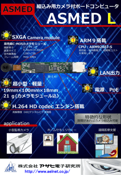 組込み用 カメラ付きボードコンピュータ ASMED-L