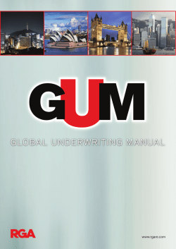 Global Underwriting Manual (GUM)