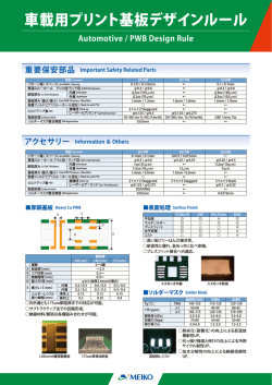 車載用プリント基板デザインルール