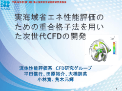 実海域省エネ性能評価のための重合格子法を用いた次世代CFDの開発