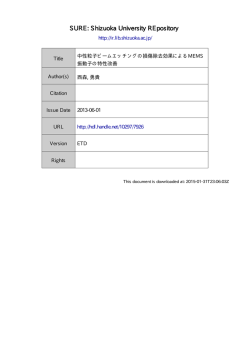 中性粒子ビームエッチングの損傷除去効果による MEMS 振動子の特性