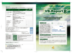 VB-Report 8 カタログ（PDF）