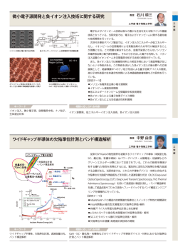 ワイドギャップ半導体の欠陥準位計測とバンド構造解析