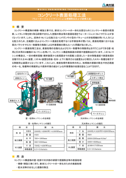 コンクリート表面処理工法