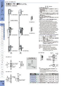 大型ローラー締りハンドル