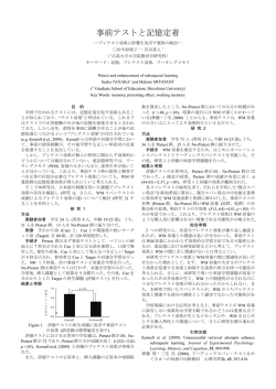 事前テストと記憶定着