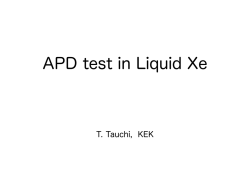 APD test in Liquid Xe - JLC