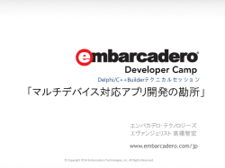 PDF（969KB） - Embarcadero Technologies