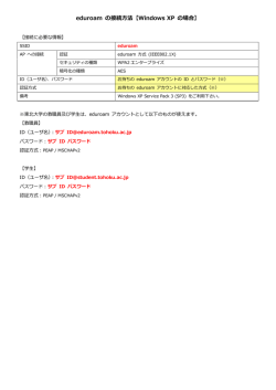 Windows XP - 東北大学総合情報ネットワークシステム TAINS
