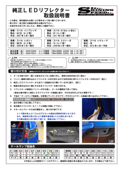 純正LEDリフレクター 取扱説明書