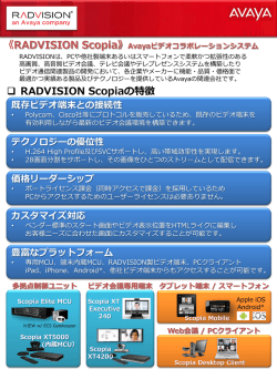 Avayaビデオコラボレーションシステム (PDF: 1.5MB)