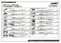 YZ-2 用 新規パーツ注文書 (A)