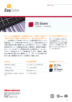 ZS シーム - Zep Solar LLC