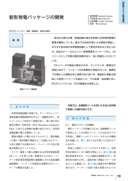 新形発電パッケージの開発