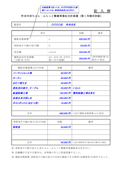 （第1号様式別紙）町田市赤ちゃん・ふらっと整備事業収支計画書（PDF