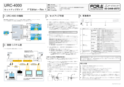 URC-4000セットアップガイド[PDF:422.1KB]