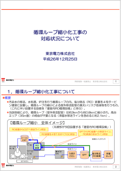 循環ループ縮小化工事の対応状況について（PDF形式：337KB）