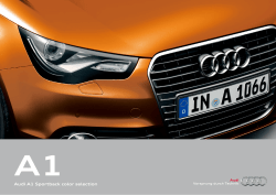 Audi A1 Sportback color selection