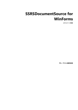 SSRSDocumentSource for WinForms