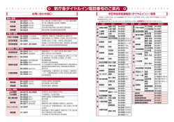直通電話番号（PDF：741KB）