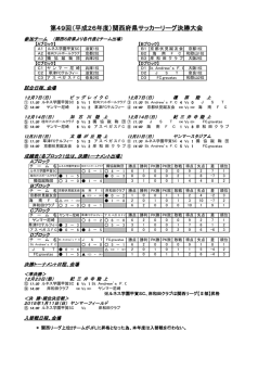 第49回（平成26年度）関西府県サッカーリーグ決勝
