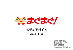 メディアガイド 2015 1 ‐ 3
