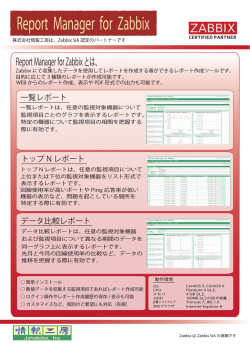 (Report Manager for Zabbix)カタログ