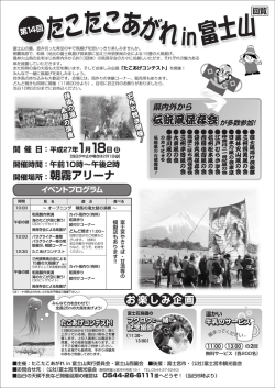 伝統凧保存会 開催場所：朝霧アリーナ