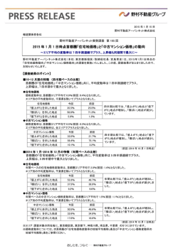 と「中古マンション価格」 - 野村不動産ホールディングス