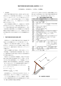 雪崩予防柵の設計基準の変遷と地域特性について 伊東靖彦*1・原田