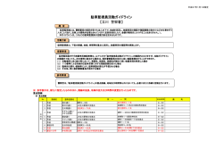 駐車監視員活動ガイドライン 【立川 警察署】