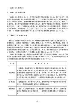 「通級による指導」とは