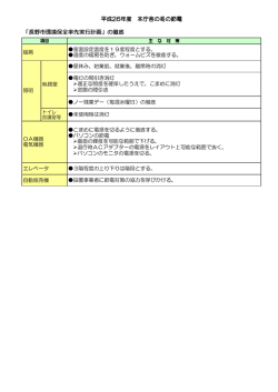 市役所の節電対策 [PDFファイル／49KB]