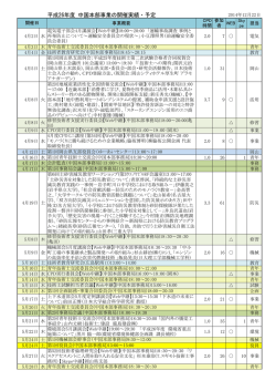 H26年度行事予定 - 公益社団法人日本技術士会 中国本部