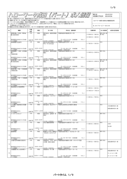 パートタイム 1／3