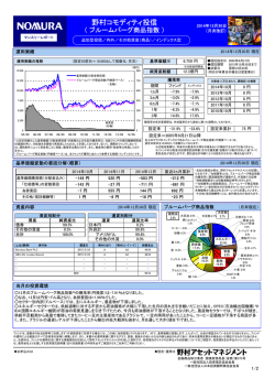 月次レポート - 野村アセットマネジメント